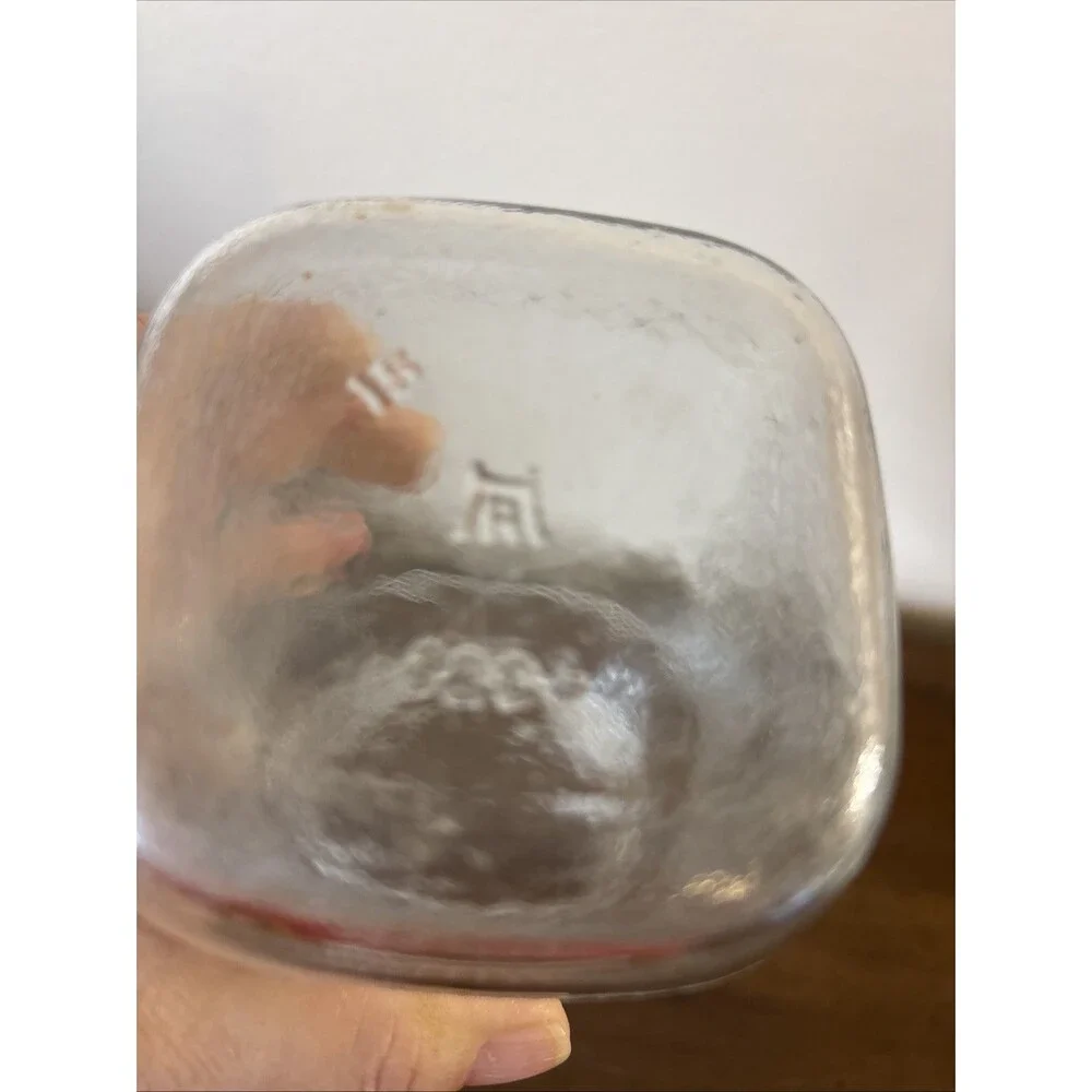Anchor Hocking Square Waffle Pattern Faced Quart Jar No Lid